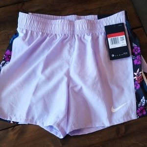 NWT girls Nike Dri-fit running shorts.  Size L